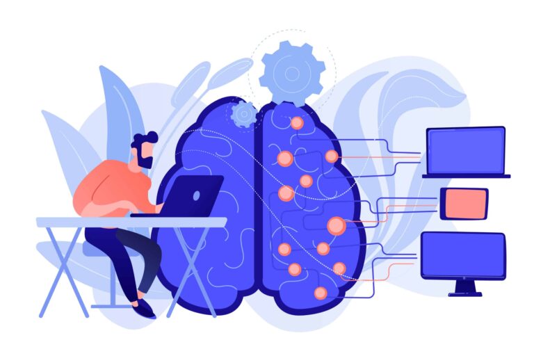 Artificial intelligence concept vector illustration